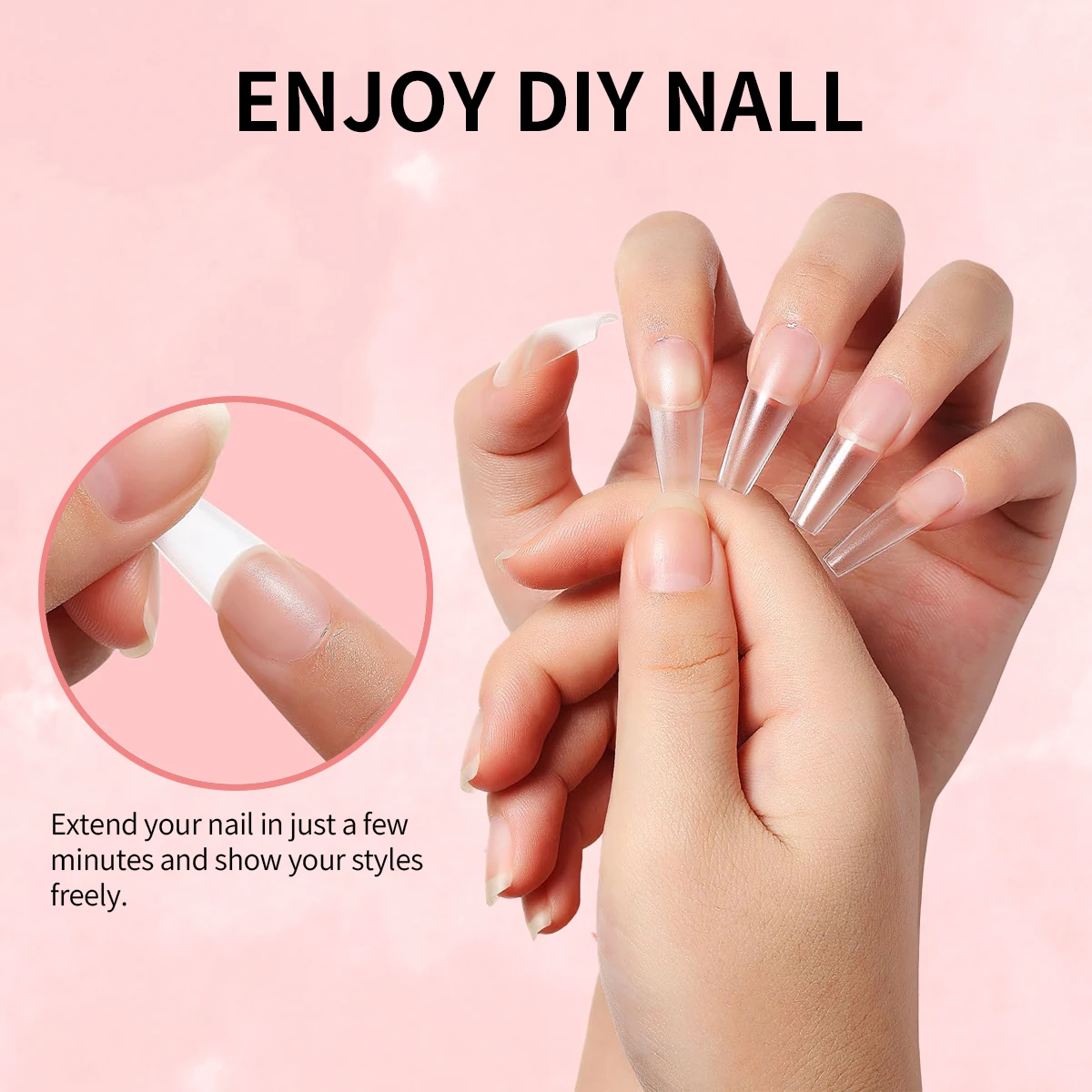 Colla professionale per unghie Hassleless, 15 ml — Adesivo specializzato per unghie artificiali, forte fissatore per punte delle unghie (richiede lampada UV/LED) - immagine 3