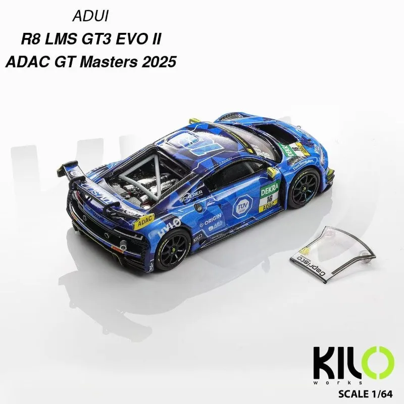 킬로 웍스 1:64 아우디 R8 LMS GT3 EVO 로터스 에미라 GT4 2026 뉘르부르크링 레이싱 합금 자동차 모델