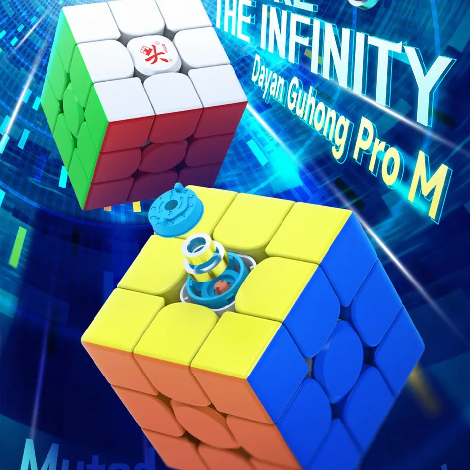 [Picube] DaYan GuHong ProM Maglev 3x3 Magic Cube 3x3x3 Pro Magnetic Spring Magic Cube Puzzle Toys for Children Kids Gift Toy 2
