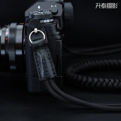 Corda In Nylon Pu Intrecciata A Mano Fotocamera Tracolla Tracolla Cintura Mirrorless Per Digitale Leica Canon Fuji Nikon Olympus Pentax Sony Dslr