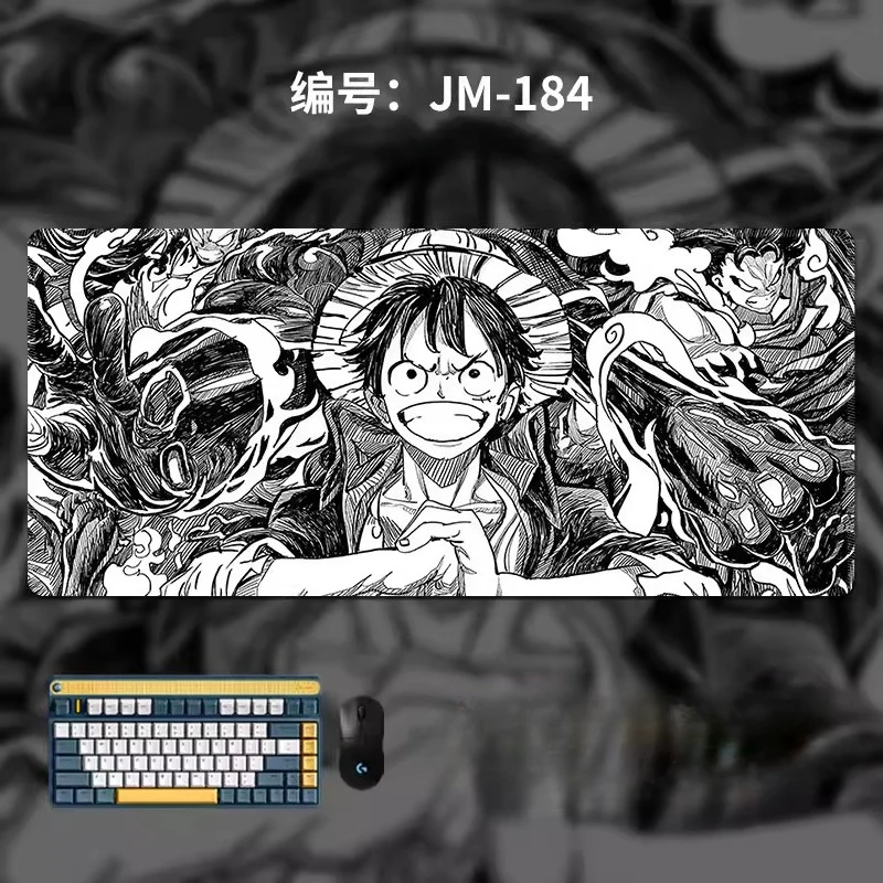 사무실 미끄럼 방지 먼지 방지 마우스 패드 소년 애니메이션 원피스 가죽 마우스..