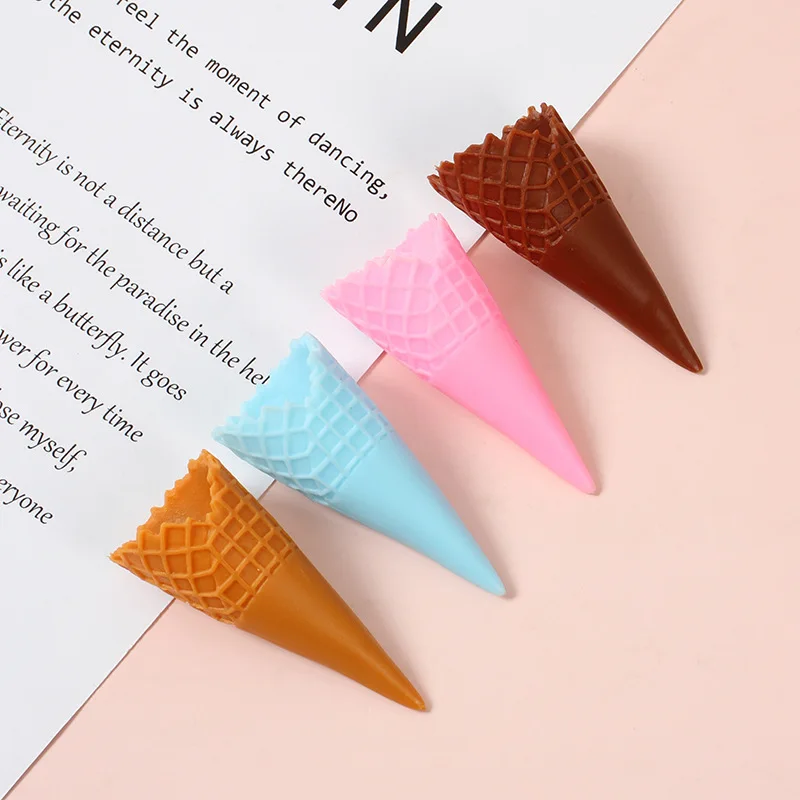 10Pcs Fake Ice Cream Cone Model Simulation Cake Artificial Food for Dessert Shop Window Display Props Party Decor Kids Toy