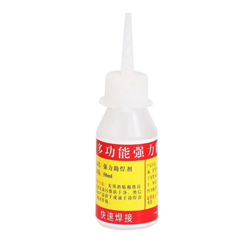 50ml Stainless Steel Liquid Flux Welding Solder 18650 Battery Electrode Piece Welding Water Durable Solders Iron Nickel Copper stainless steel liquid flux 30ml