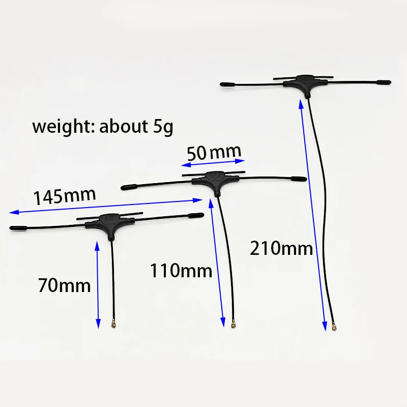 รูปสินค้า เสาอากาศโดรน 2.4G/915MHz ความยาว 70/110/210 มม. สำหรับ ELRS