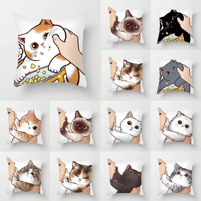 Personalizado da floppa do bebê meme square throw fronha decoração da casa  3d dois lados impressão gato capa de almofada para o sofá - AliExpress