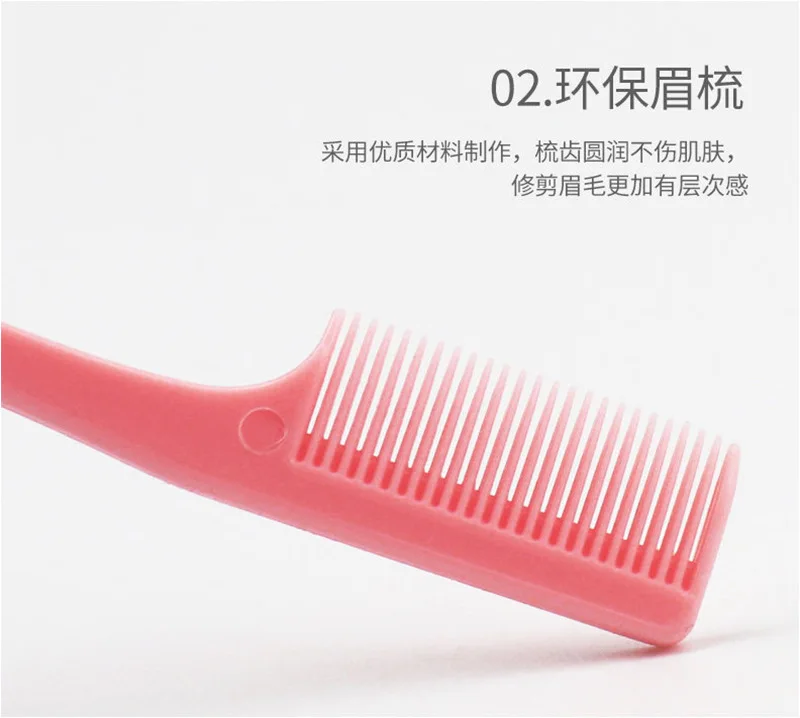 Description Picture 2 of itemComb Set Hair Styling Special Pointy Tail Beating Double Headed Brush Eyebrow Long Barber Makeup Updo  Hair Salon Tools Children