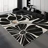 Black White Luxury Living Room Carpet Geometric Line Decorative Carpets Non-Slip Bedroom Rug Light Luxury Art Room Rugs Alfombra 5