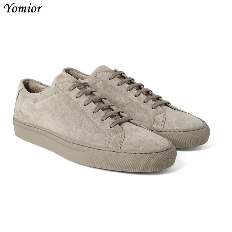 Yomior Handmade Luxury Brand Men Shoes British Fashion Casual Shoes Genuine Leather High Quality White Shoes Men's Flats Loafers