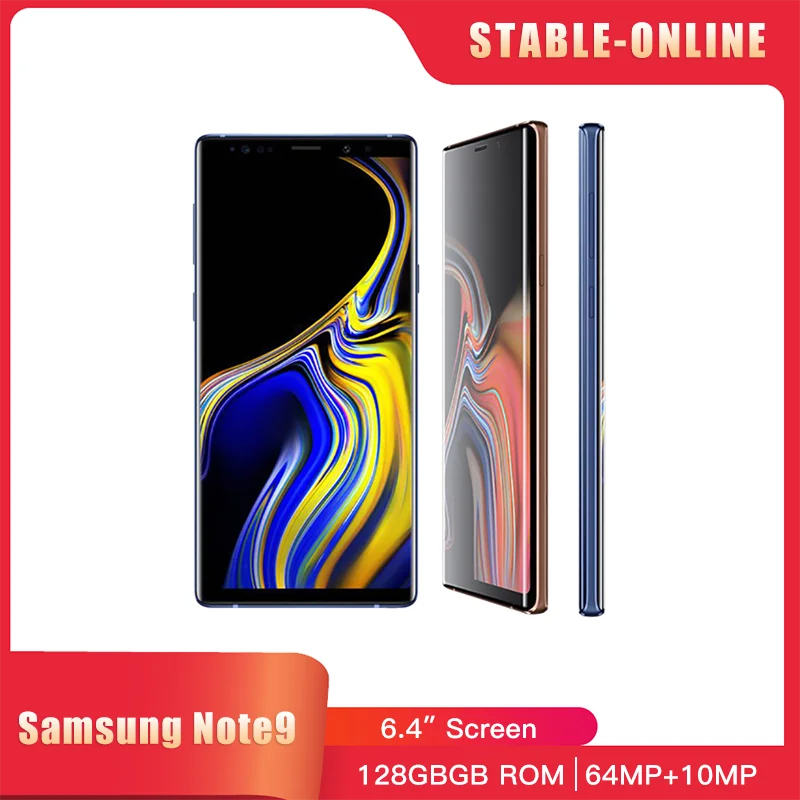 

Samsung Galaxy Note9 Note 9 N960U1 128GB ROM Unlocked Mobile Phone Snapdragon 845 Octa Core 6.4" Dual 12MP 6GB/8GB RAM NFC