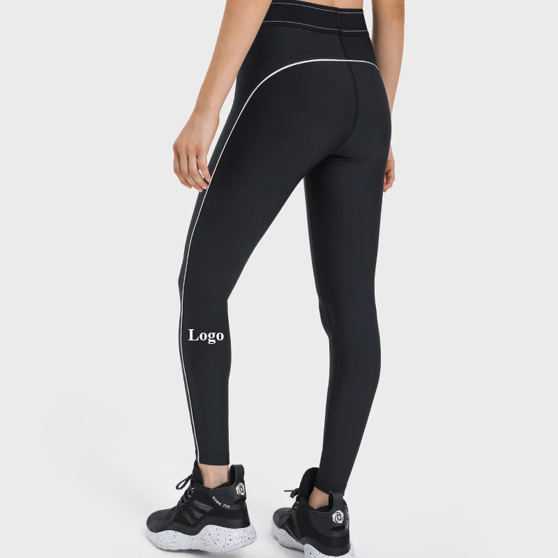 Al Logo Double-Knit Airlift Tessuto Vita Alta Suit Up Sculpt Leggings Elastico In Vita Levigante Cool Piping Yoga Pant