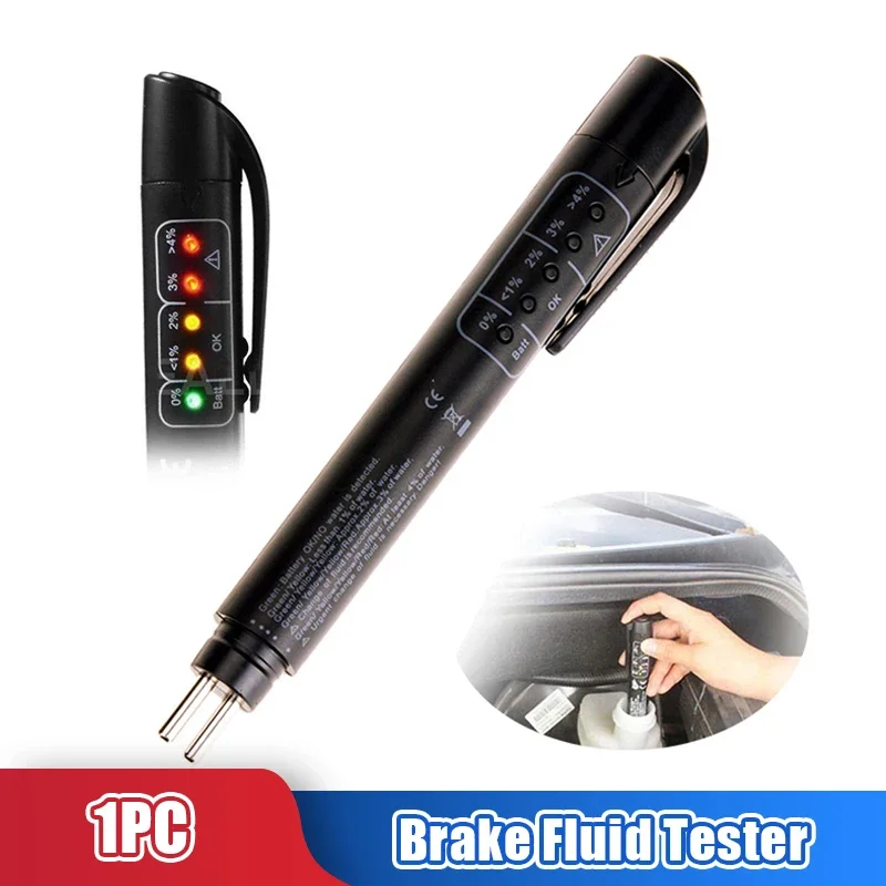 Automotive Brake Fuid Brake Oil Testing Pen Vehicle Fluid Tester Oil Quality Test With Liquid LED Display Testing Tools