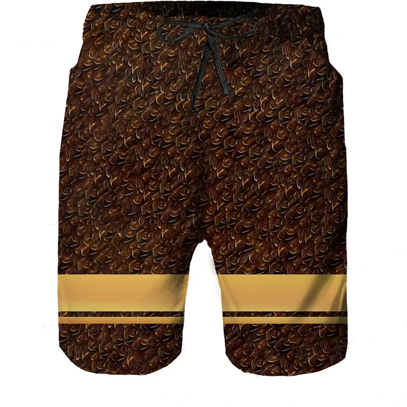 Beach Shorts Cool Men White Bald Eagle Animal Camouflage Print Swimsuit Daily Casual Outdoor Street Style Short Pants Trunks 6