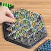 Chain chess rubber band triangle chess geometric chain chess game children's interactive brain teaser strategy game 2