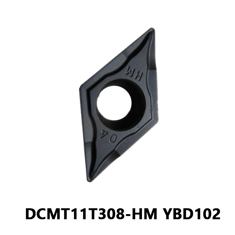 

Токарные Вставки DCMT DCMT11T308 для обработки чугуна DCMT11T308-HM YBD102 CNC внутренний токарный инструмент токарный станок металлический резак бар