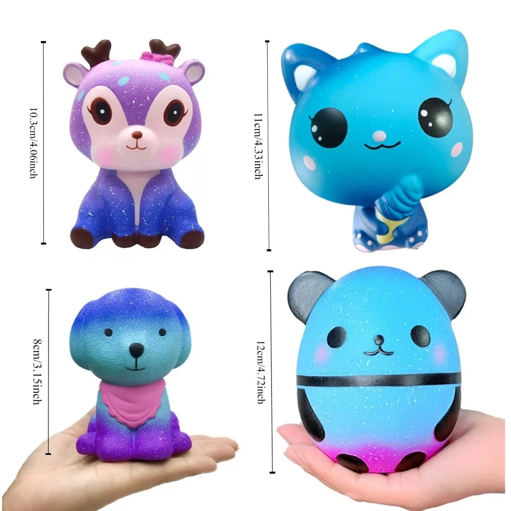 Squishy Blue Dream Starry Sky Unicorn Dog Panda Squeeze Stress