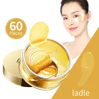 60pieces FONCE Women's Golden Moisturizing Eye Mask Patch, Moisturizing and Moisturizing,Easy to Absorb,Mild and Non Irritating