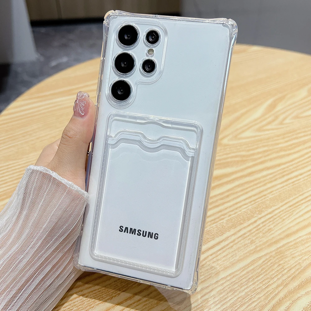 Silicone Card Holder Phone Case Cover
