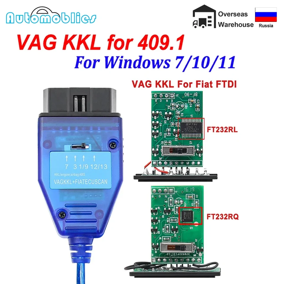 USB FTDI FT232R ISO OBD-II / VAGCOM / Fiat ECU Scan / IAW Scan2 Description  [USBVAGCOM] - £14.99 : ECUFix, Affordable Technology