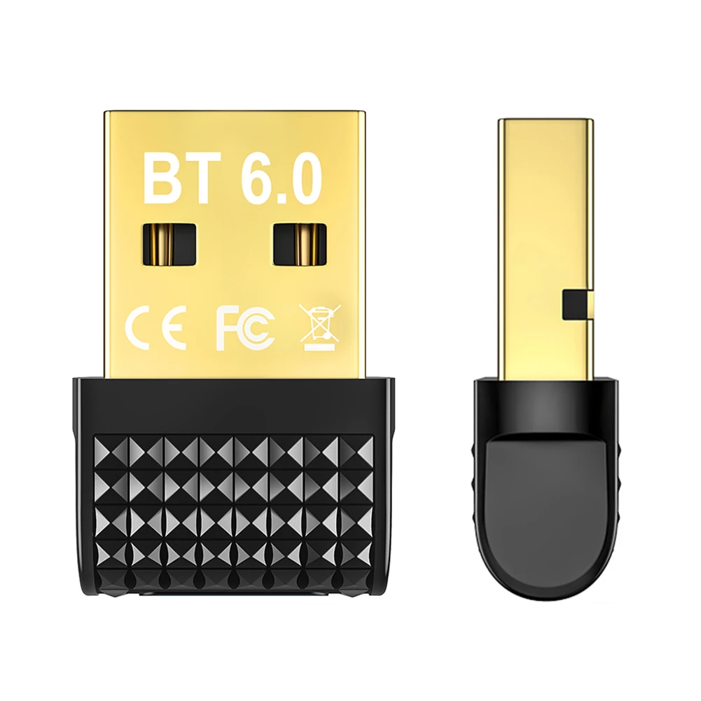 BT 6.0 어댑터 USB BT 6.0 동글 무선 BT 송수신기 PC 스피커 무선 마우스 키보드용