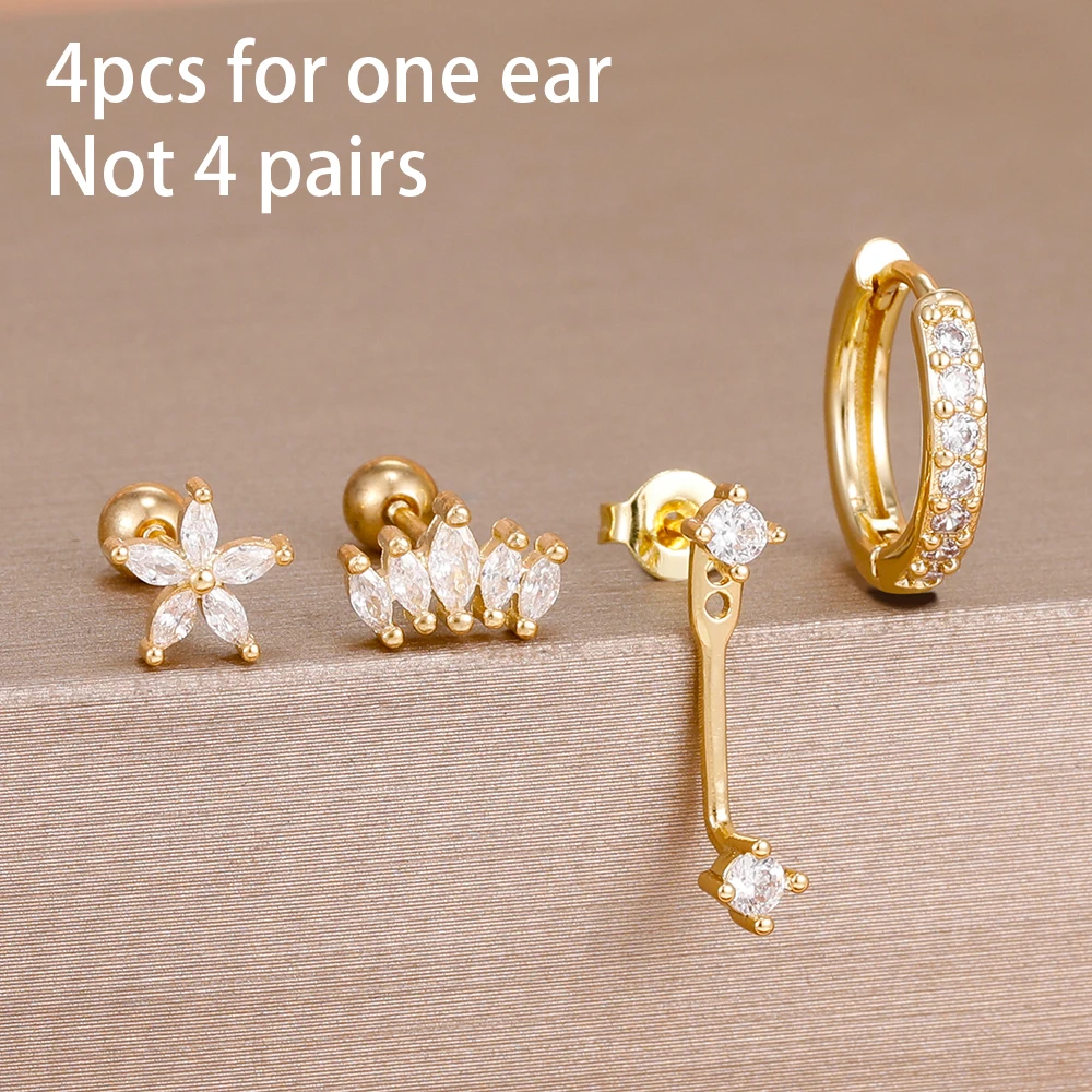 Gold-white-4pcs