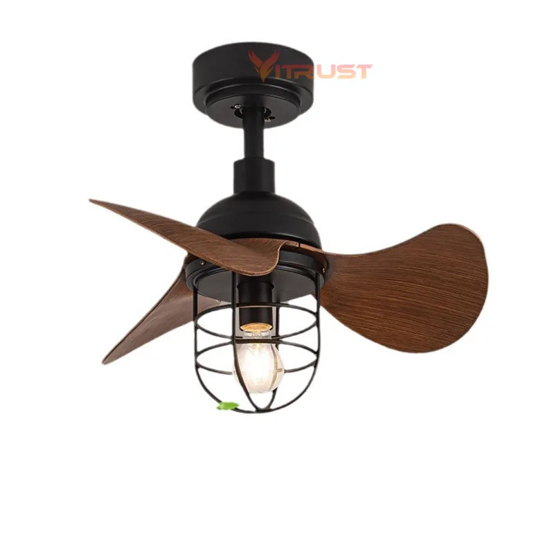 Mini Ceiling Fan Lamp Light LED Small Explosion Proof Industrial Fan 22in 42inch Bedroom Dining Room Remote 110V 220V