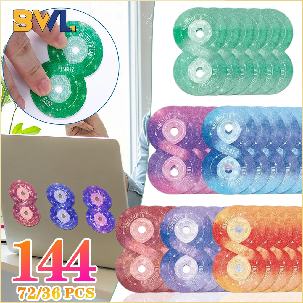 50Pcs Anxiety Sensory Stickers - Reusable Textured Fidget Strips For Calm, Mindfulness At School Or Office