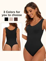 Shapewear Body string Fajas corps Shaper pour les femmes sans couture léger contrôle du ventre minceur ventre plat sous-vêtements entrejambe ouvert 1