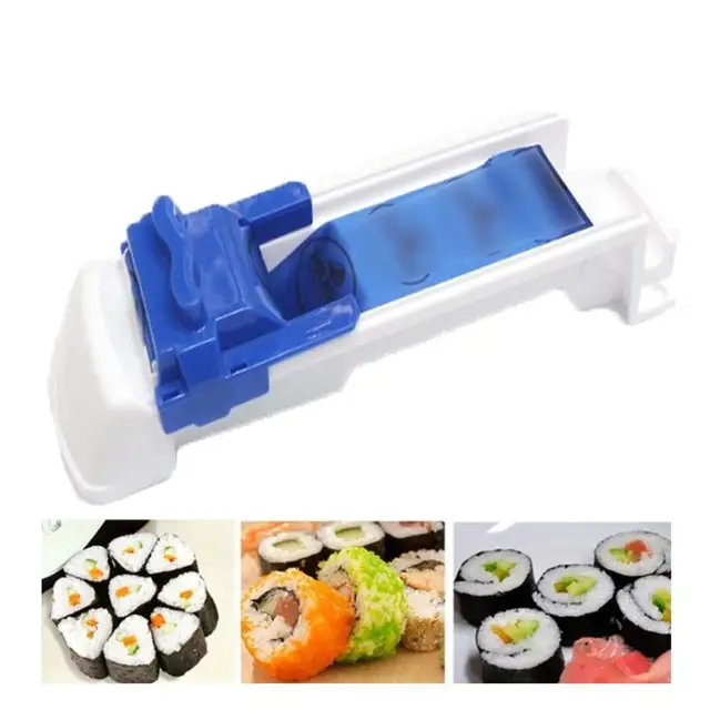 1pc White and Bule Vegetable Meat Rolling Machine Stuffed Grape Leaf Meat Roller Wrapping Cabbage Meat Rolling Kitchen Gadget 3