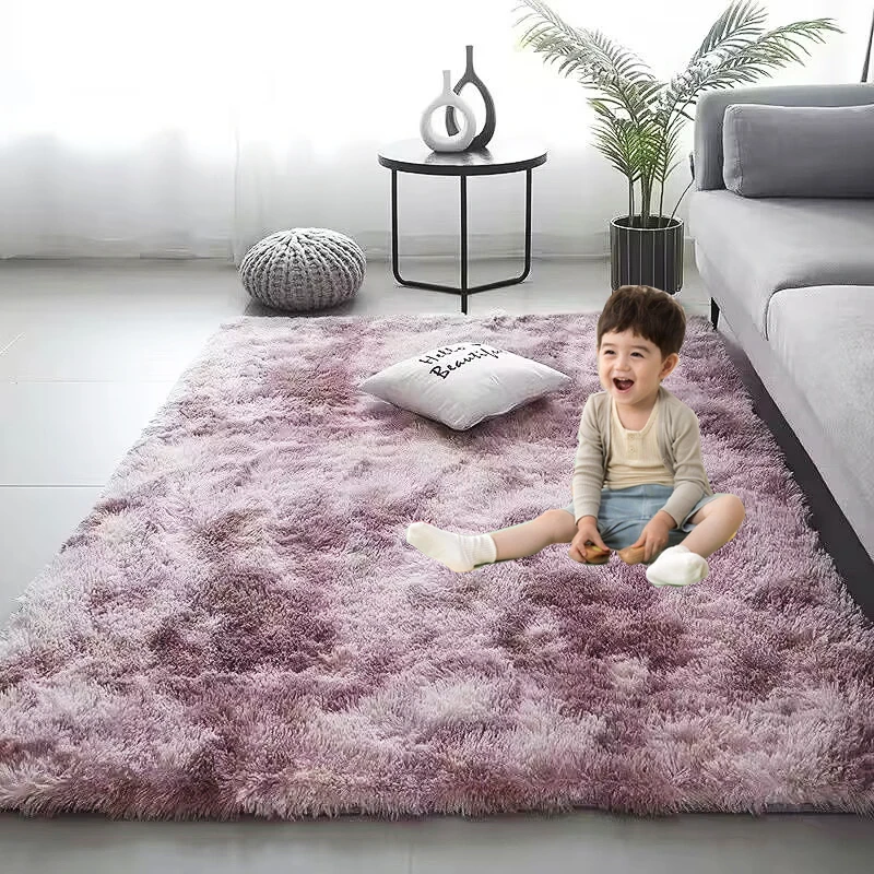 

Carpets for Living Room Modern Sofas Grey Fluffy Carpet Bedroom Decoration Anti-slip Furry Large Rug Washable Floor Covering Mat