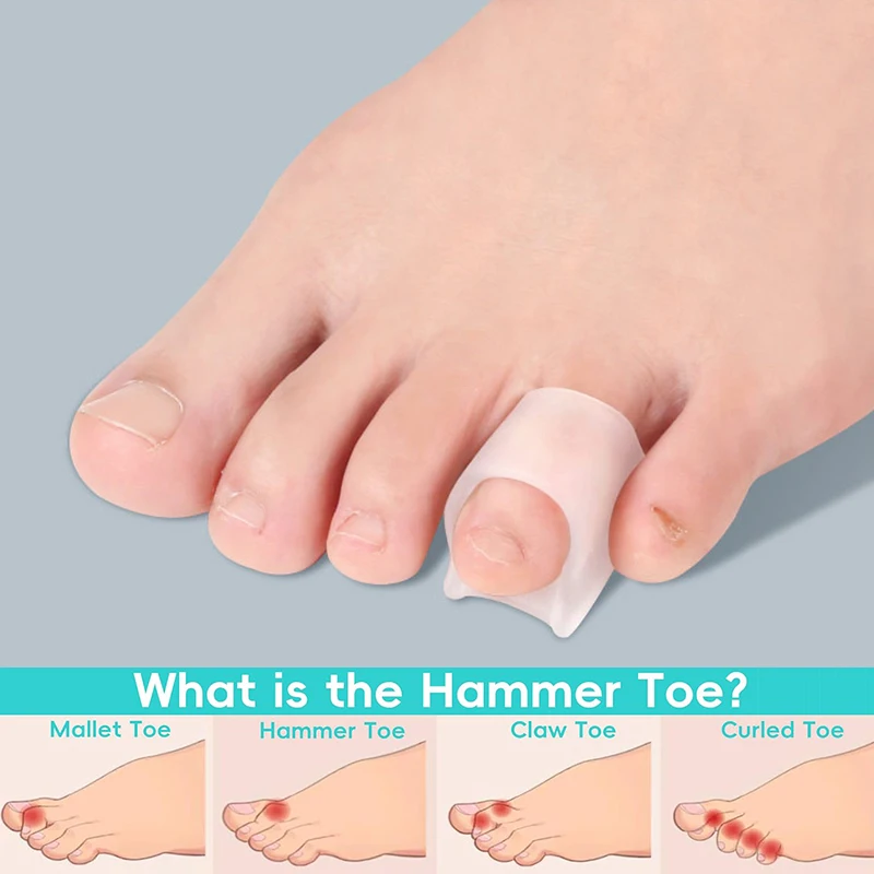 Hammer Toe Corrector 2/4/10Pcs for Women Hammertoe Straighteners Curled Toes Protecting Toes from Rubbing