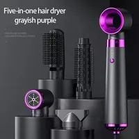 HOMEFISH – sèche-cheveux électrique 5 en 1, avec fer à friser automatique, peigne à Air chaud et diffuseur pour usage extérieur, moteur à courant alternatif 3