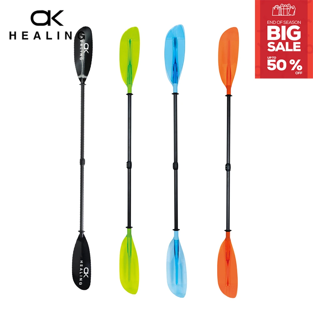 2 Sections Kayaking Paddle Inflatable Kayak Paddle Oars Double Blades
