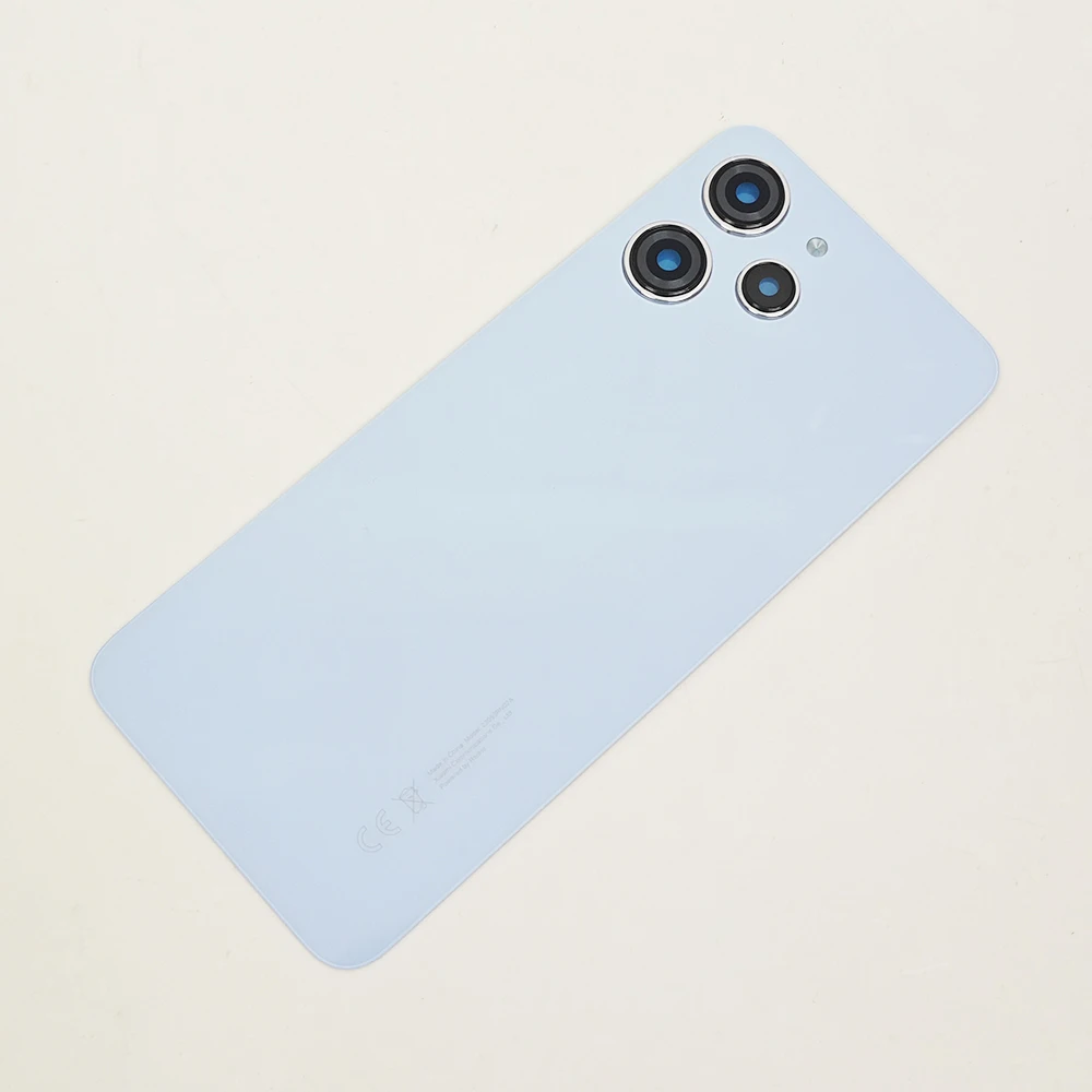 A+ Gorilla Glass Back Glass Cover Xiaomi Redmi 12 4G Back Door Replacement Hard Battery Case Rear Housing Cover