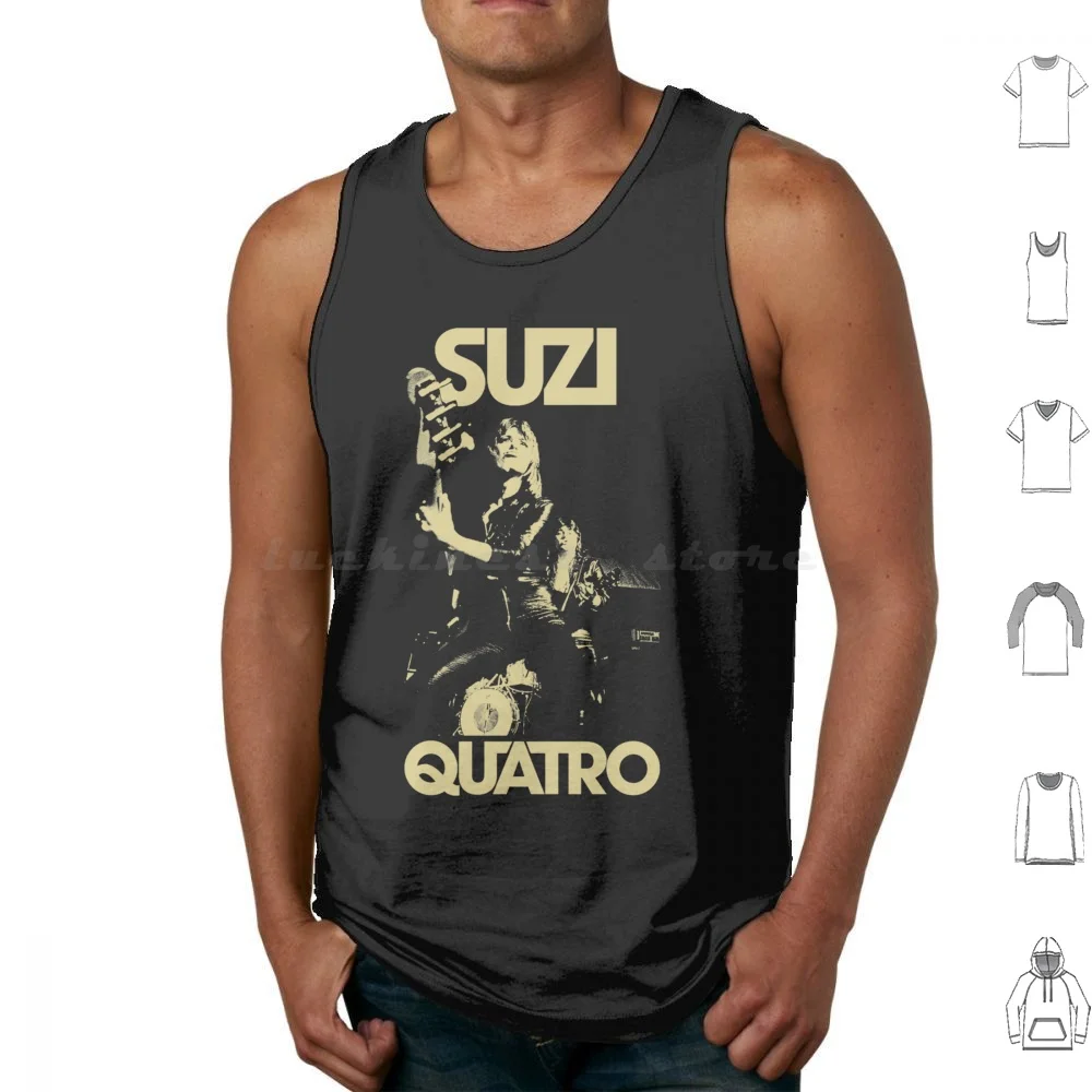 Suzi Quatro Rock And Singing Retro 2 Essential T-Shirt Canotte Gilet Senza Maniche Suzi Quatro E Canto Retro 2 Essential