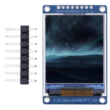 1.8 inch LCD Screen RGB TFT Display Module 128x160 ST7735S Drive IC Color Display Module SPI Interface for Arduino SMT32 DIY Kit 