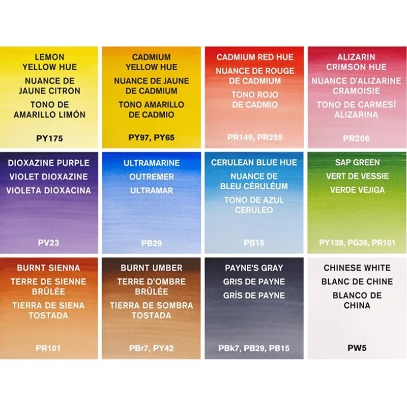 13/14PCS Winsor & Newton Cotman Watercolor Paint Set Field Pocket Set 12 Half Pan with Brush Sponge Bottle Outdoor Drawing,watercolor painting set