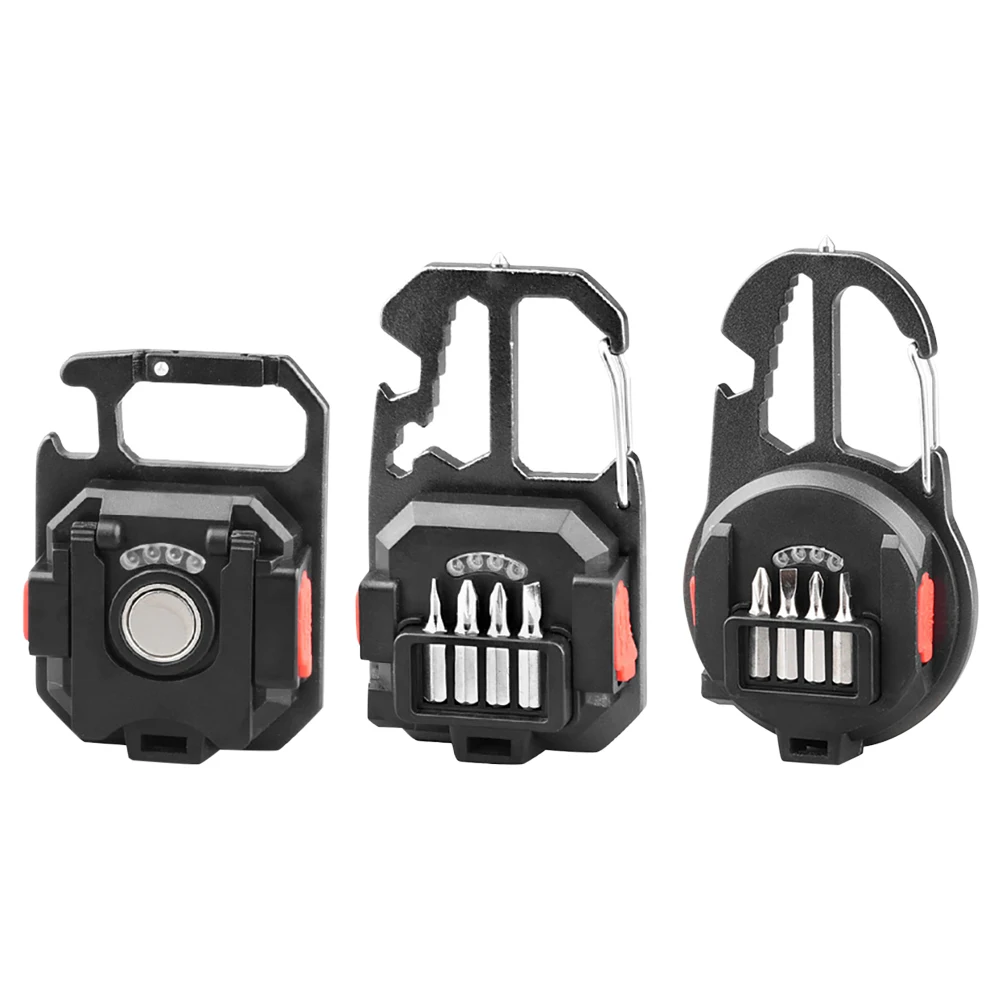 Lampe Torche Rechargeable LED Lampe De Poche Porte-clés Rechargeable LED étanche - 8.8cm, 33g, ABS - Pour Camping, Randonnée, Urgence Lampe LED étanche Compacte