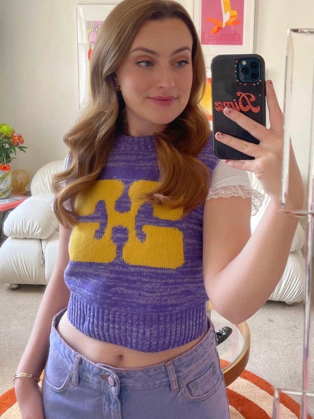 

Женский короткий топ Y2K, жилет, осенняя одежда, модный свитер из 2023 шерсти, пуловеры, женский свитер, Майки