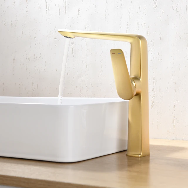 AITANA Luxury Chromium Brass Bathroom Faucet with Simple Design