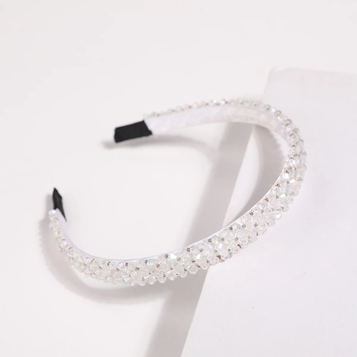 1 Stück luxuriöse, vollständig mit Diamanten besetzte doppellagige Haarnadel – raffiniertes und schlichtes Kristall-Stirnband – elegantes und vielseitiges, rutschfestes Haarband – Detail 18