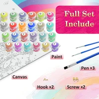 Huacan Oil Painting By Numbers Cat DIY Paint By Number Adult Kit Kitten Digital Oil Painting Kit Animal Home Decoration Modern 4