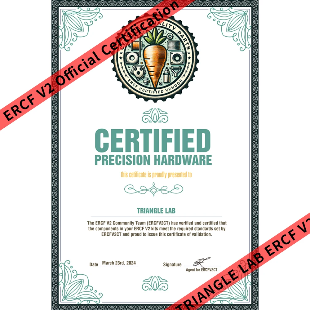 Oficjalny certyfikat Trianglelab 8-kolorowy, powiększony bawełniany bufor z ogonem królika ERCF V2 Królik 2.0 Drukarka 3D Voron EXTRduer