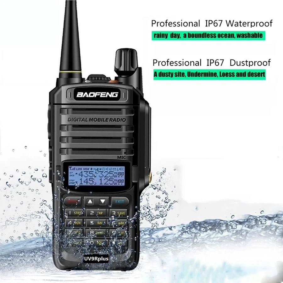 

2022 Baofeng UV-9R plus better uv-xr waterproof walkie talkie 10w wireless CB ham radio station 30km uhf vhf dual band radio PX