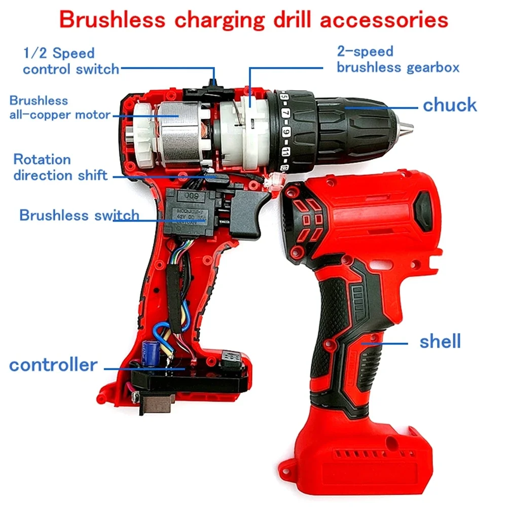 Brushless For 13-Teeth Gearbox Assembly Double-Speed Charging