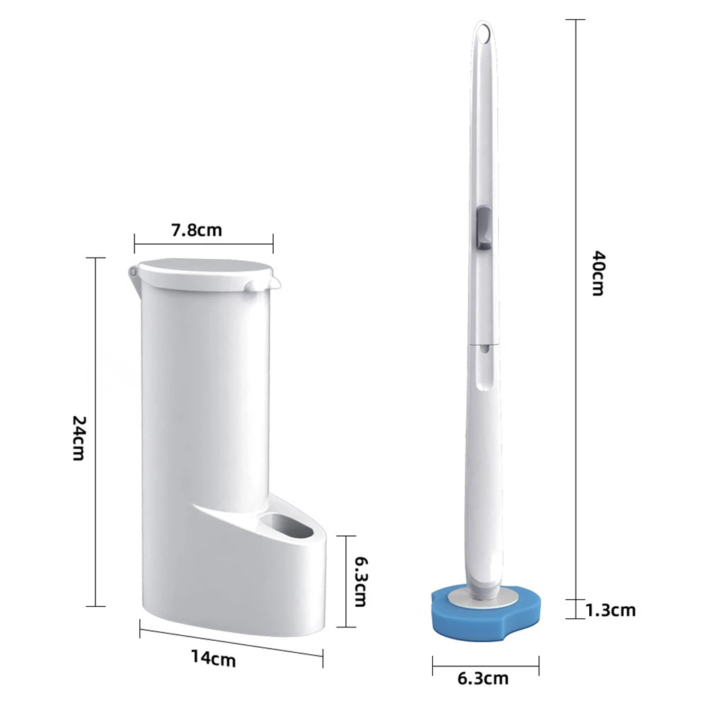 Toilet Brush Disposable Brush Long Handle Bathroom Cleaning With Replaceable Head 8-32Pcs Toilet Accessories