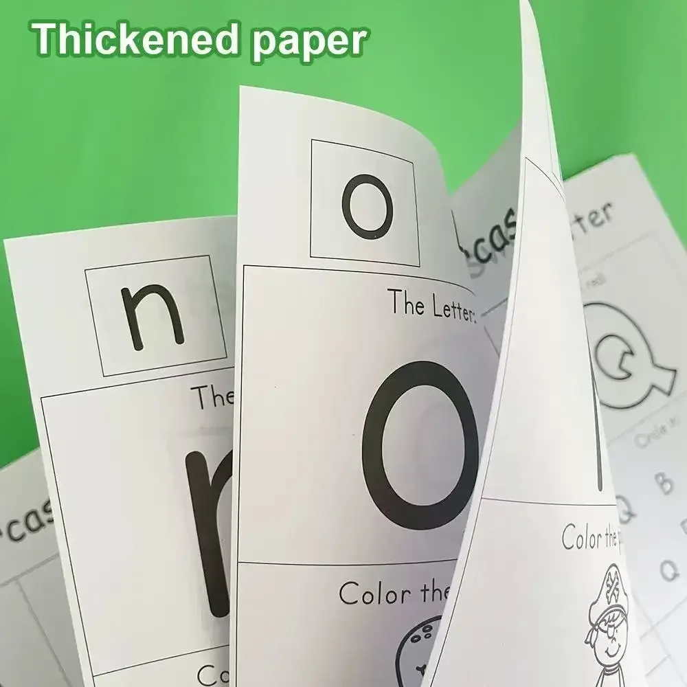 26 Letters A-Z Alphabet Phonics Words Practice Workbook Preschool Learning English Language Kindergarten Writing Coloring Book 3