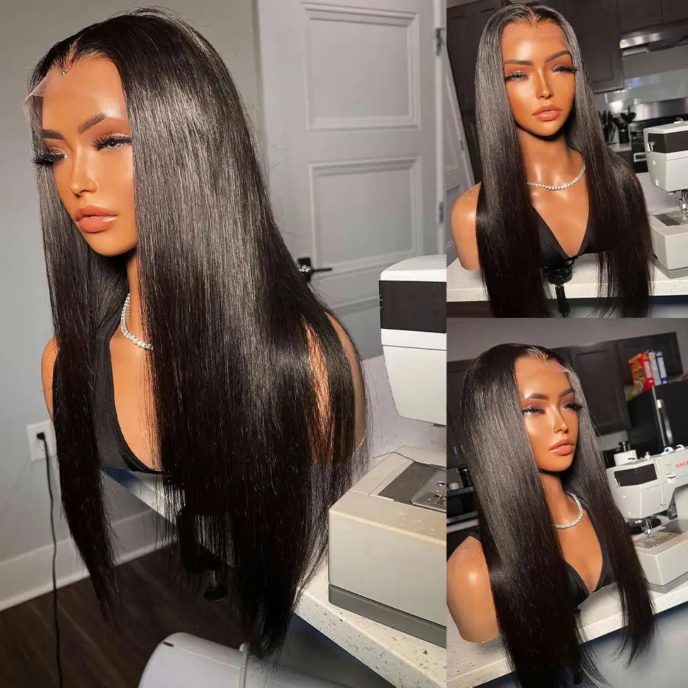 Parrucche Lunghe Fino Alle Spalle Per Donna, Fibre Sintetiche A Strati Marrone~p153975703 - Foto 11