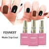 FZANEST Matte Top Coat Gel Nail UV Gel 15ml Gel Nails Polish Base and Top Lasting Over 30days Top Coat 1