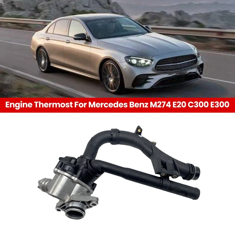 Car Engine Thermost For Mercedes Benz M274 E20 C300 E300 W205 W213 W253 W212 2742000715 2742003400 1