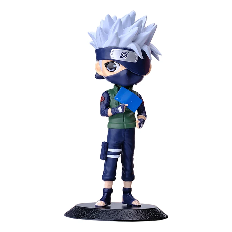 Kawaii Anime Naruto Collectible PVC Figures - Uzumaki, Kakashi, Gaara & Sasuke
